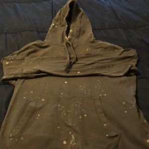 Paint splattered sweatshirt